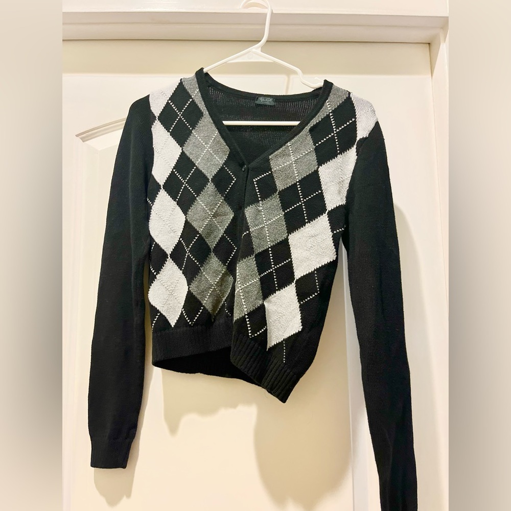 Pacsun Argyle Cardigan